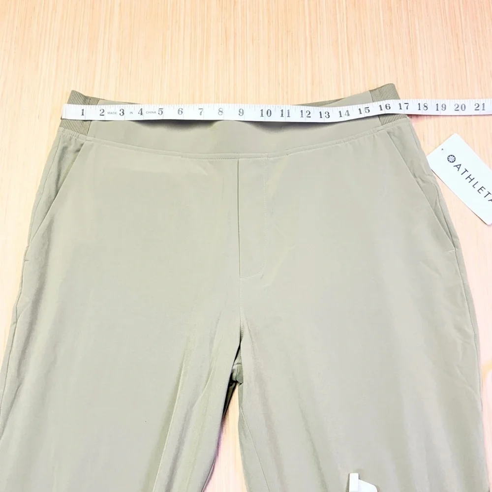 NEW Athleta Brooklyn Mid Rise Ankle Pant Womens 14 Olive Branch